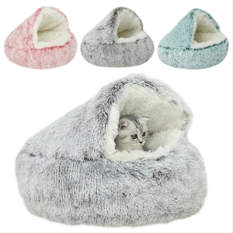 Plush Self-Warming Pet Bed