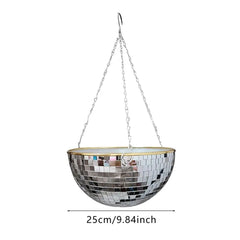 Disco Ball Hanging Flower Pot