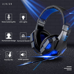 LED Wired Gamer Headset