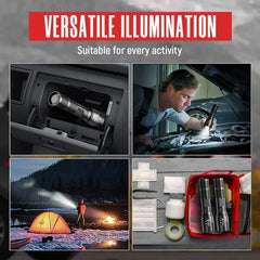 Portable Tactical LED Light - 2-Pack Flashlights