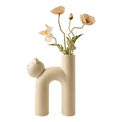 Cat Head Vase