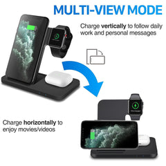 3-in-1 Wireless Fast Charger Dock Station